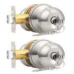 Probrico 2 Pack Keyed Alike Entry Door Knobs With Lock And Ball Ha. Fixed Price $36.29.