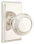 Emtek 8521NW Norwich Non-turning Two-sided Dummy Door Knob Set Nickel. Fixed Price $152.00.
