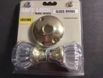 Black And Decker Kwikset Interior Door Knob, Glass 90910-001, New Package. Fixed Price $17.95.
