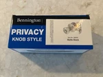 Bennington Privacy Knob Style Grade 3 Black Matte Tulip New Sealed Qnty. Fixed Price $17.99.