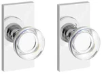 Baldwin Ps.ccy.cfr Contemporary Crystal Passage Door Knob Set - Chrome. Fixed Price $130.00.