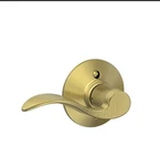 Schlage Accent Lever F170 608 Lh Satin Brass Left Hand Dummy. Fixed Price $11.00.