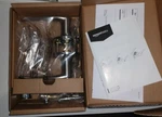 Amazonbasics Cambridge Privacy Door Lever, Satin Nickel. Fixed Price $9.99.