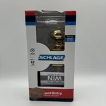 Schlage Doorknob Keyed Entry Plymouth Design Bright Brass F51 V 505 605 Read. Fixed Price $21.99.