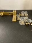Emtek 5312US4 Providence Rectangular Keyed Entry Lever, Satin Brass. Fixed Price $322.99.