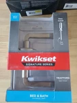 Kwikset 97301-026 Trafford Reversible Round Straight Bed/bath Handle Satin Nic. Fixed Price $17.99.