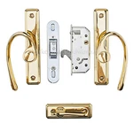 Andersen Gliding Door French Curved Handles Set Bright Brass Discontinued. Fixed Price $649.95.