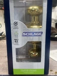 Schlage F10VGEO605 Georgian Door Knob Hall & Closet Passage, Bright Brass. Fixed Price $18.99.