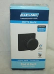 Schlage Black Matte Bed/bath Privacy Door Knob Locking With Collins Trim Design. Fixed Price $32.95.