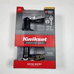 Kwikset Tustin Keyed Entry Door Lock Handle Venetian Bronze Model 97402-733. Fixed Price $23.96.