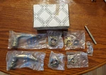 Brass- One Pair Baldwin Hardware 5120-060 Estate Lever Door Handle W/trim. Fixed Price $90.00.