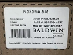 Baldwin PV.CCY.CFR.044.6L.DS Contemporary Crystal Privacy Door Knob Set - Brass. Fixed Price $149.99.