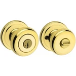 Kwikset Juno Polished Brass Entry Door Knob Featuring Smartkey Security With Mic. Fixed Price $24.00.