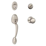 Schlage Plymouth Satin Nickel Single Deadbolt Entry Door Handleset F60 619. Fixed Price $80.00.