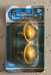 Franklin Mfg Brass Finish Door Knob Set No. 100BL New Sealed Package. Fixed Price $16.90.