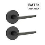 Emtek C5209HERUS19 Hermes Privacy Lever Concealed Disk Rosette Flat Black New. Fixed Price $58.00.