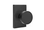 Emtek 5112ROUUS19 Passage, Rectangular Rosette, Round Knob Flat Black. Fixed Price $120.00.