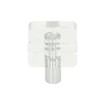 Optimism 1/4" Length Cabinet Square Knob Polished Chrome - Hardware. Fixed Price $20.79.