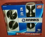 Brinks Keyed Entry & Deadbolt 2104-119 Satin Nickel New ***free Shipping***. Fixed Price $43.59.