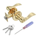 Ansionlok Stain Brass Keyed Entry Door Handle, Wave Style Lever Lock With 3. Fixed Price $49.69.