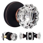 Glass Door Knobs Interior With Lock, Crystal Privacy For Bedroom An.... Fixed Price $50.73.