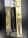 Signature Hardware SH552136SB England Enrance Door Set - Knob W/spring Assitance. Fixed Price $224.88.
