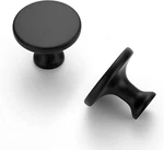 Ravinte 25 Pack Matte Black Kitchen Cabinet Knobs 1-1/4 Inch Round Drawer Pulls. Fixed Price $24.99.