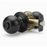 Privacy Door Knob Matte Black, Interior With Turn Button Lock, Round. Fixed Price $14.62.