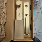 Emtek 4819ROUUS4 Lausanne Full Plate Single Cylinder Keyed Entry Handleset Read. Fixed Price $280.00.