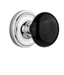 Nostalgic Warehouse Classic Rosette Black Porcelain Round Door Knob. Fixed Price $50.00.
