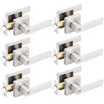 Of Square Door Handles Levers, Bedroom Privacy-keyless, 6PACK. Fixed Price $117.40.
