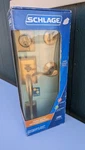 Schlage Front Entry Handle Set - Keyed One Side Satin Nickel F360VADD619ACC. Fixed Price $74.00.