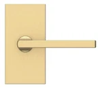 Baldwin PS.SQU.CFR.044.6L.DS, Rectangular Rosette, Passage Door Lever Set, Satin. Fixed Price $77.06.