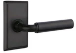 Emtek Dummy Lever Set Manning Rectangular Rose US19 Black 8521. Fixed Price $49.99.