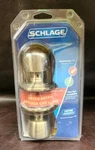 *nos* Schlage F51 V 609, Antique Brass Bell Knob, Keyed Entry, Free Ship!. Fixed Price $47.44.
