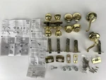 Lot Of Kwikset Door Knobs 66064-001 690 And Deadbolts One Key. Fixed Price $34.80.