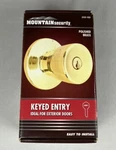 Mountain Security Keyed Entry Polished Brass Door Knob 3101 105 Sealed Box New. Fixed Price $21.44.