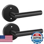 Goldenwarm Black Door Handles Dummy Matte Zinc Alloy No-turnin. Fixed Price $53.19.