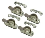 Steel Window Sash Lock, Ctc 2", Satin Nickel, 4 Pack, Made Taiwan. Fixed Price $28.10.