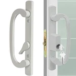 Offset Position Keyed Sliding Patio Door Handleset With Mortise Lock, 45. Fixed Price $72.27.