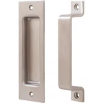 Sliding Door Combo Set, 6-1/2" Flush Pull, Bar Satin Stainless. Fixed Price $41.20.
