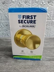 New Hawkins Hall & Closet Door Knob (bright Brass) First Secure By Schlage. Fixed Price $14.99.
