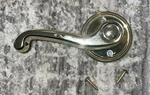 Schlage Non Turning Passage Latch Polished Brass Door Handle - Flair Left Style. Fixed Price $8.99.