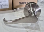 (6) Kwikset Satin Nickel Grapevine Passage Levers SL1002GV 15. Fixed Price $95.00.