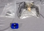 Emtek 5210HERLHUS19 Square Rosette, Hermes Lever. Fixed Price $64.00.
