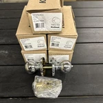 (5) Kwikset Polished Chrome Privacy Knob 93001-918. Fixed Price $44.10.