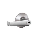 Schlage Elan Satin Chrome Entry Door Knob 1-3/4 In.. Fixed Price $71.95.