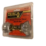 Tru-bolt Door Knob Clear Glass Crystal Set, 221-7244 Heavy Duty. Fixed Price $15.00.