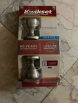 Kwikset Knob Bed & Bath Satin Nickel Steel Ansi Gr 2. Fixed Price $18.00.