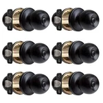 Ilyapa Privacy Black Interior Locking Knobs For Doors- Ball Sty.... Fixed Price $57.81.